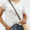 Bag Accessories^Consuela Grey Slim Webbing Crossbody Strap