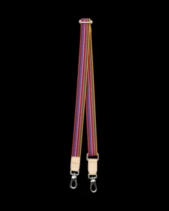Bag Accessories^Consuela Pink Slim Webbing Crossbody Strap
