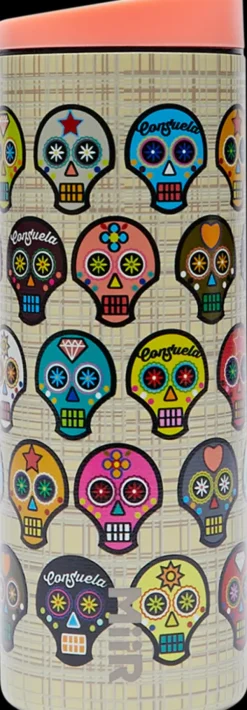 Drinkware^Consuela Sugar Skulls Flip Traveler